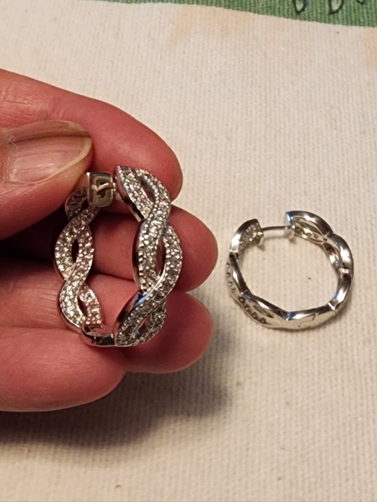 Jewelry - 925 Sterling Silver Hoop Earrings
